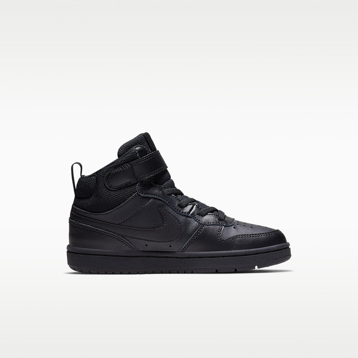 Nike Court Borough Mid 2 – Negro/Negro/Negro – vista 3