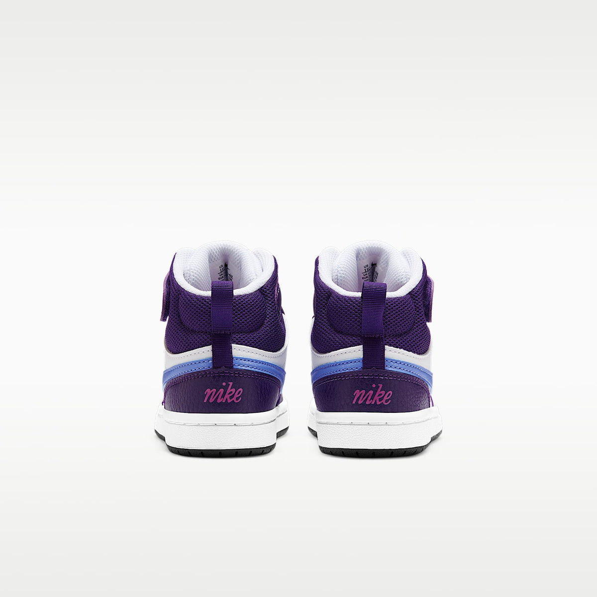 Nike Court Borough Mid 2 – Blanco/Berenjena/Fucsia activo/Royal pulso – vista 6