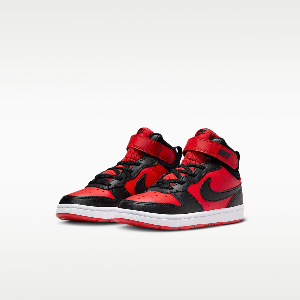 Nike Court Borough Mid 2 – Rojo universitario/Blanco/Negro – vista 5