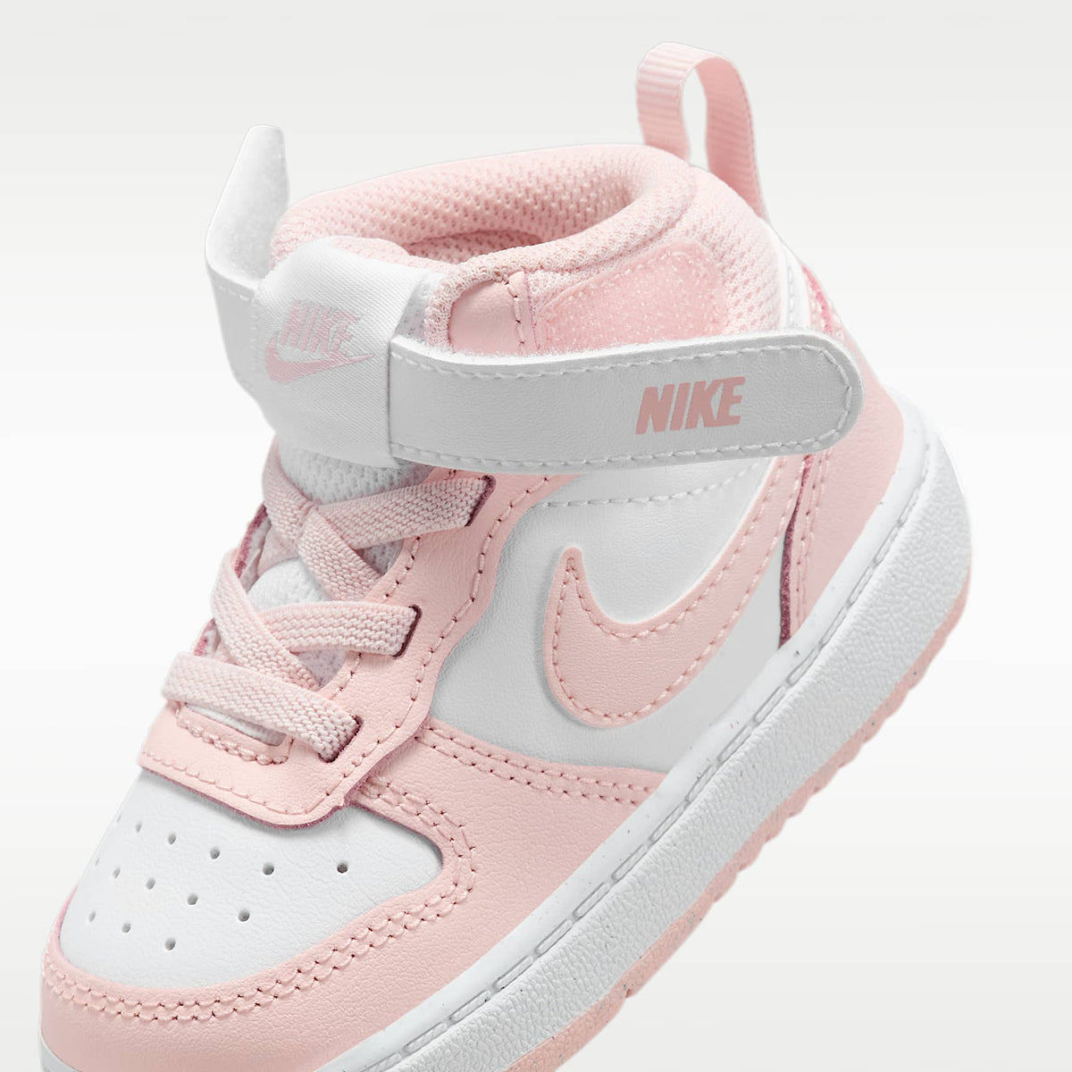 Nike Court Borough Mid 2 – Blanco/Rosa eco – vista 8