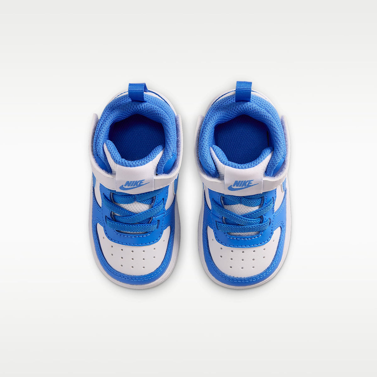 Nike Court Borough Mid 2 – Blanco/Azul cristal/Blanco/Azul cristal – vista 4