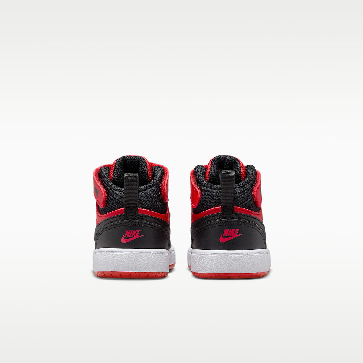 Nike Court Borough Mid 2 – Rojo universitario/Blanco/Negro – vista 6