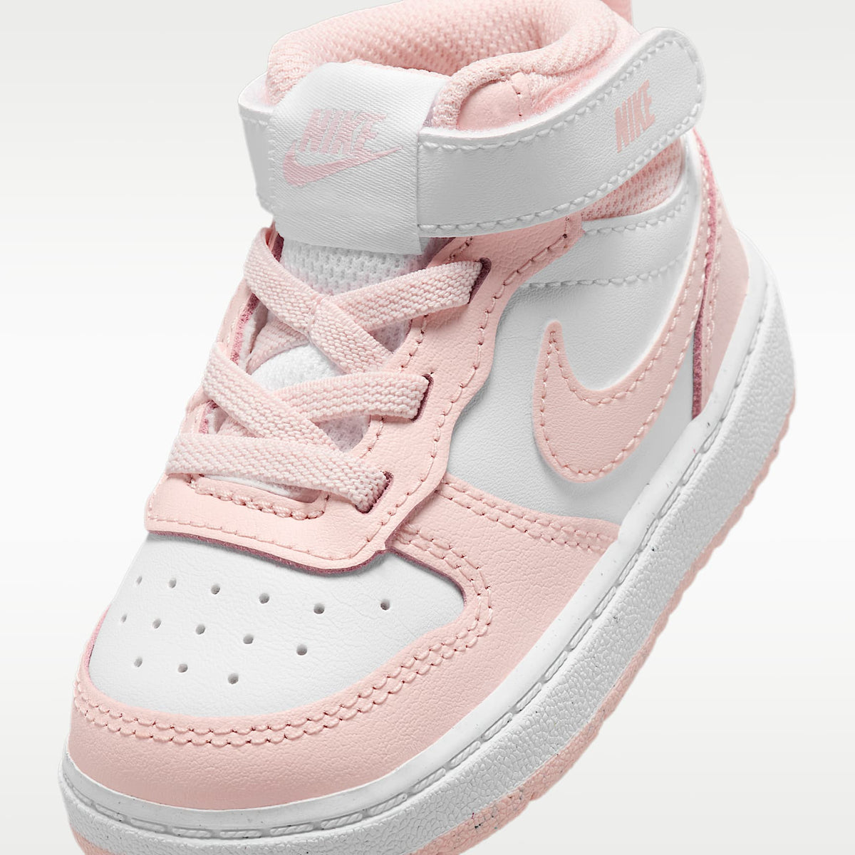 Nike Court Borough Mid 2 – Blanco/Rosa eco – vista 7