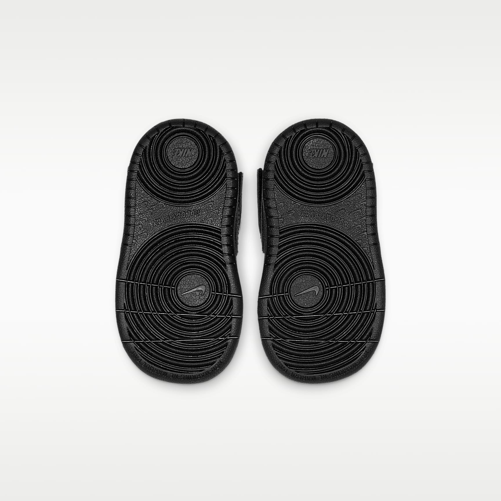 Nike Court Borough Mid 2 – Negro/Negro/Negro – vista 2