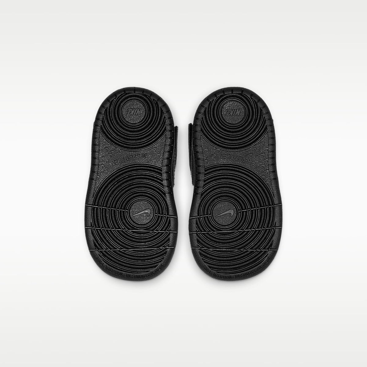 Nike Court Borough Mid 2 – Negro/Negro/Negro – vista 2