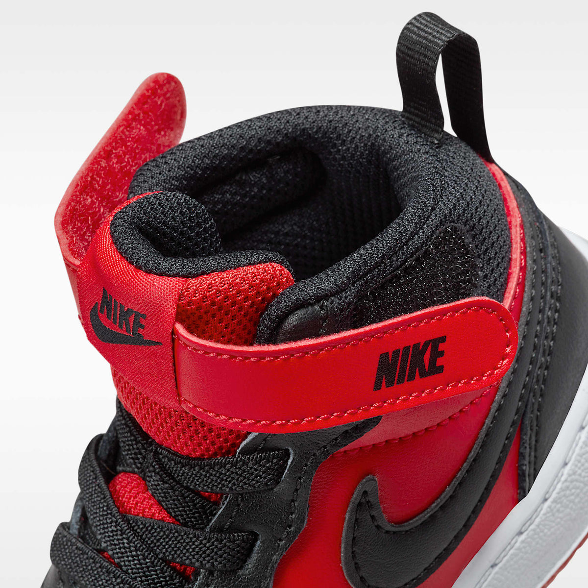 Nike Court Borough Mid 2 – Rojo universitario/Blanco/Negro – vista 8