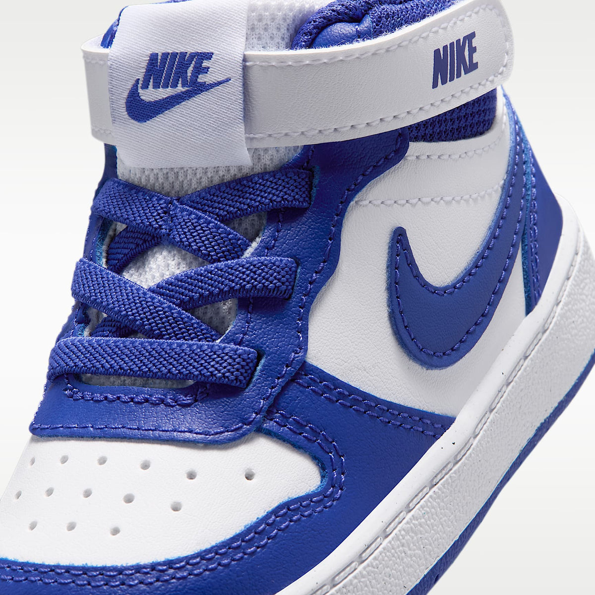 Nike Court Borough Mid 2 – Blanco/Blanco/Noche intenso – vista 7
