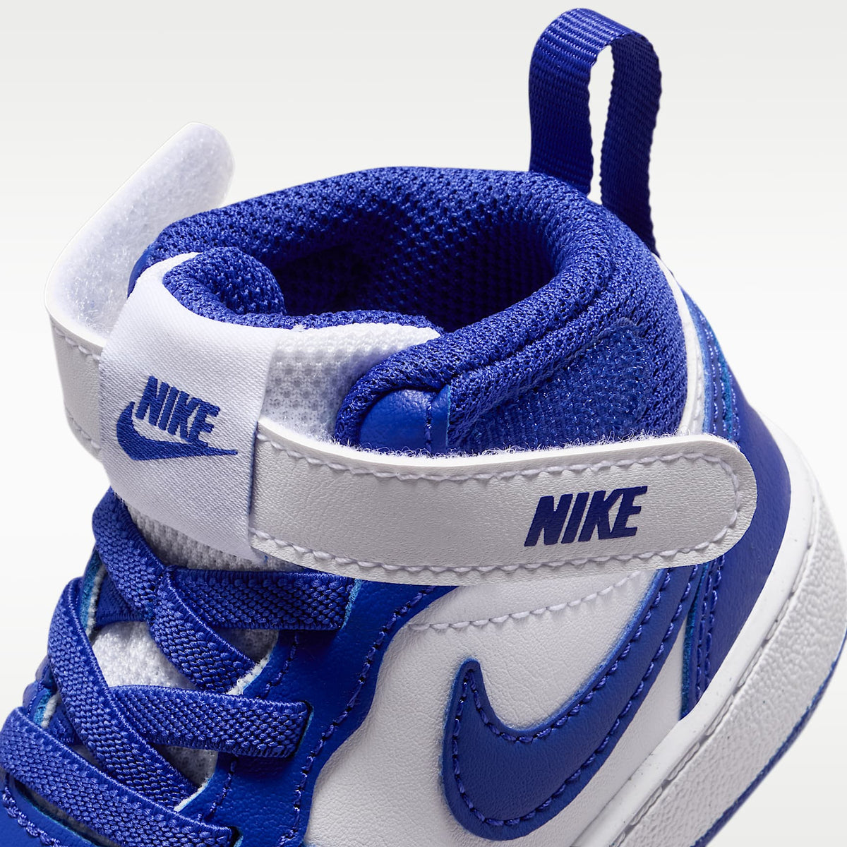 Nike Court Borough Mid 2 – Blanco/Blanco/Noche intenso – vista 8