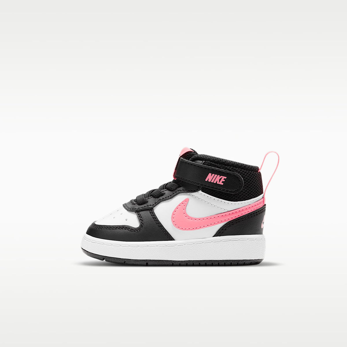 Nike Court Borough Mid 2 – Negro/Blanco/Puesta de sol pulso – vista 1