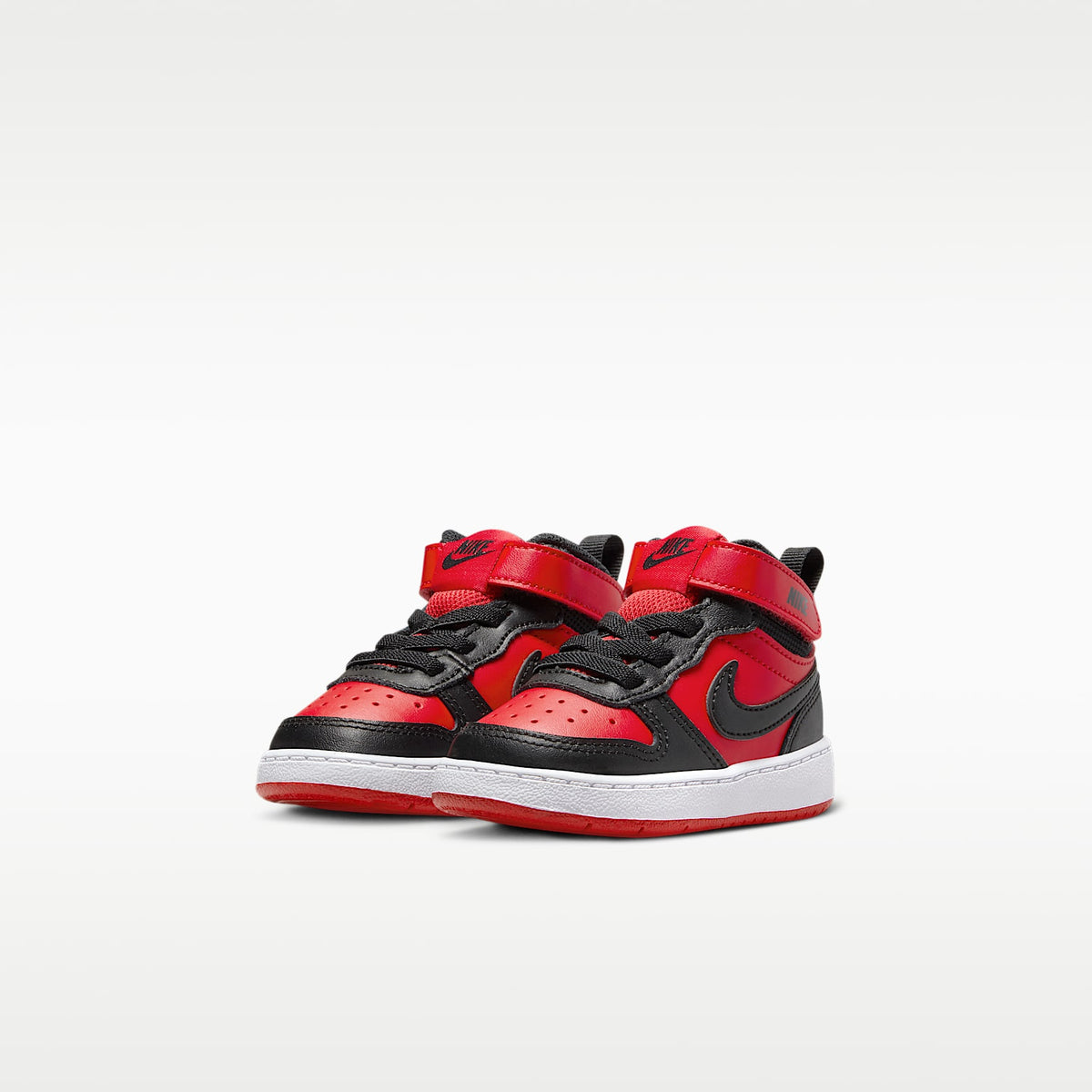 Nike Court Borough Mid 2 – Rojo universitario/Blanco/Negro – vista 5