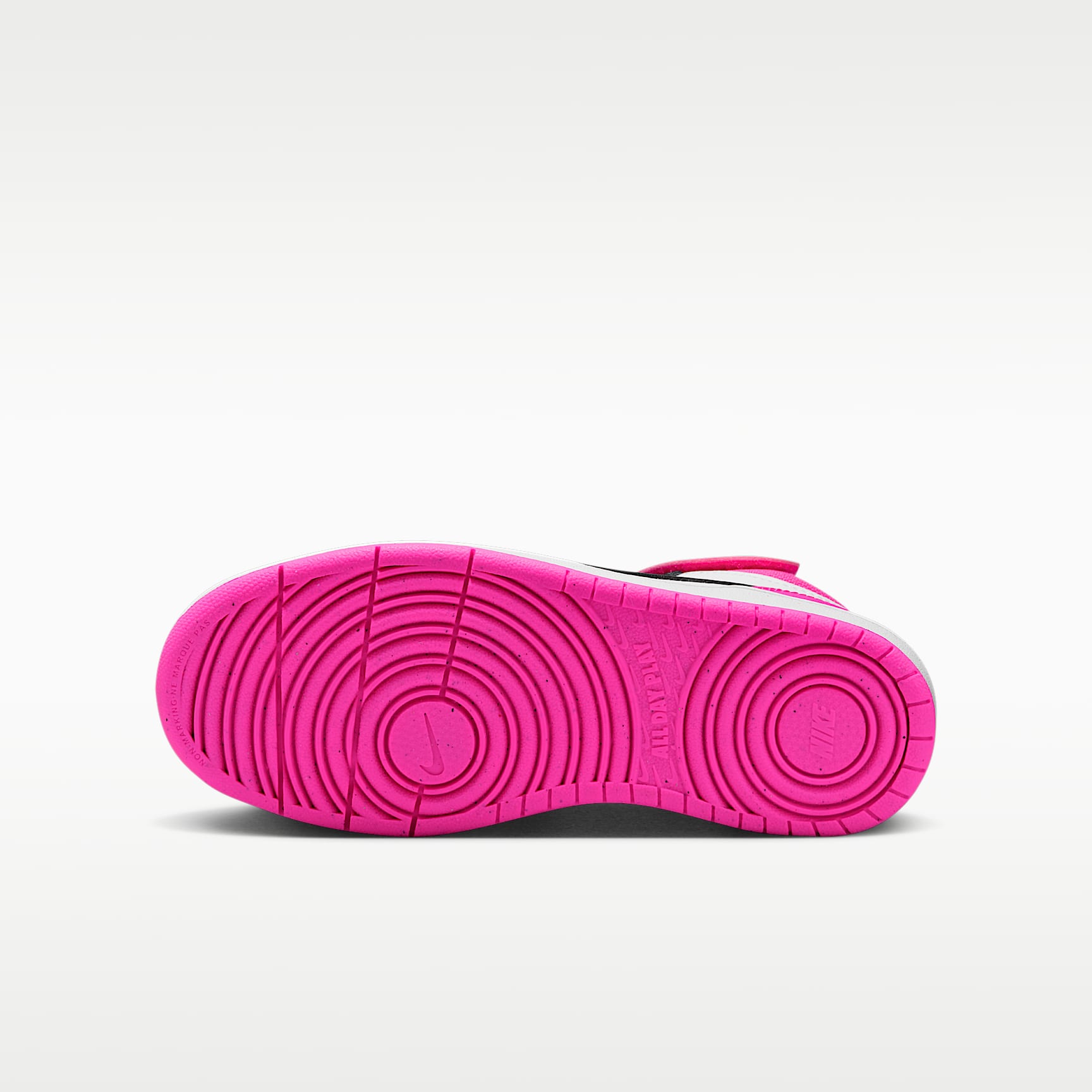 Nike Court Borough Mid 2 – Blanco/Rosa feroz/Negro – vista 2