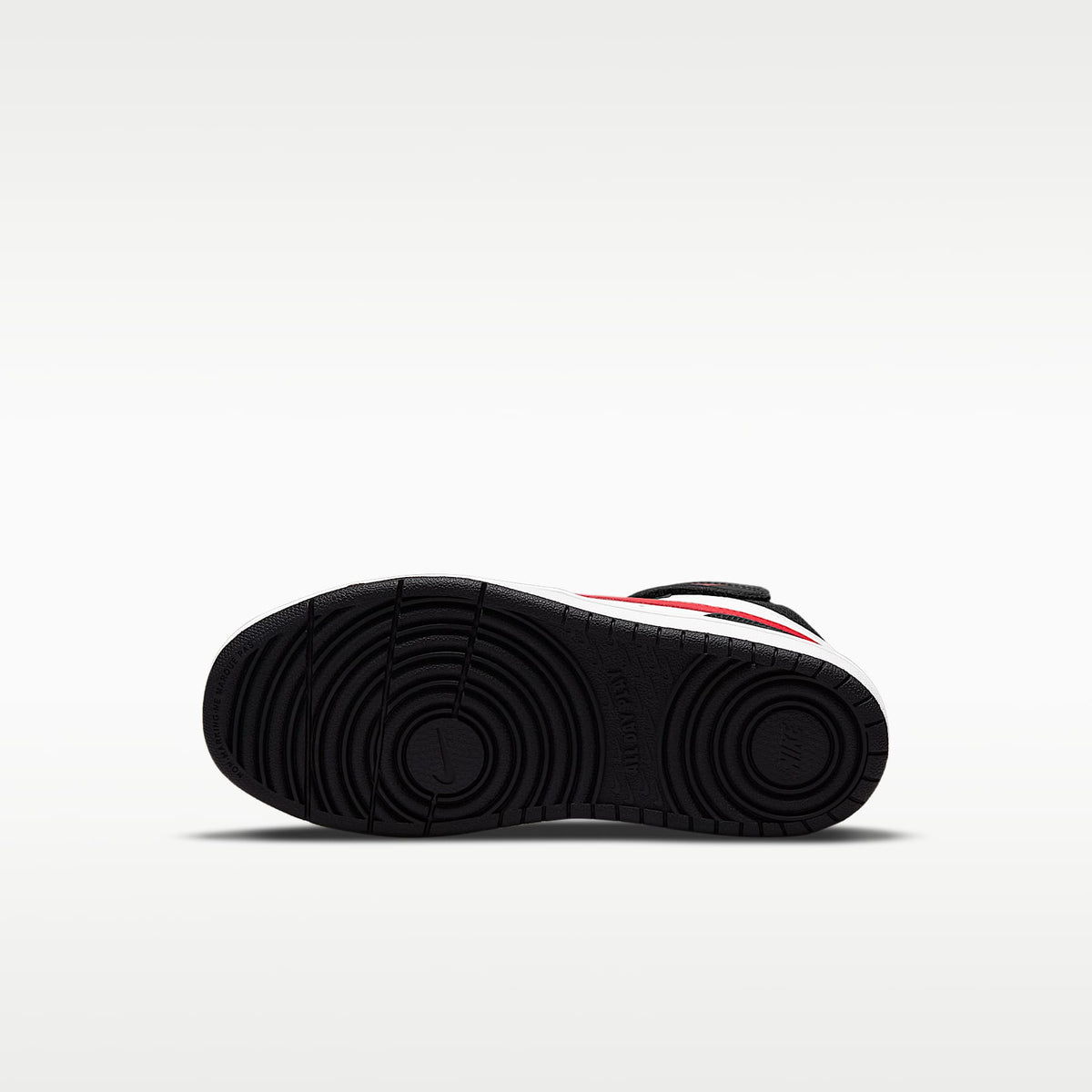 Nike Court Borough Mid 2 – Blanco/Blanco/Negro/Rojo universitario – vista 2