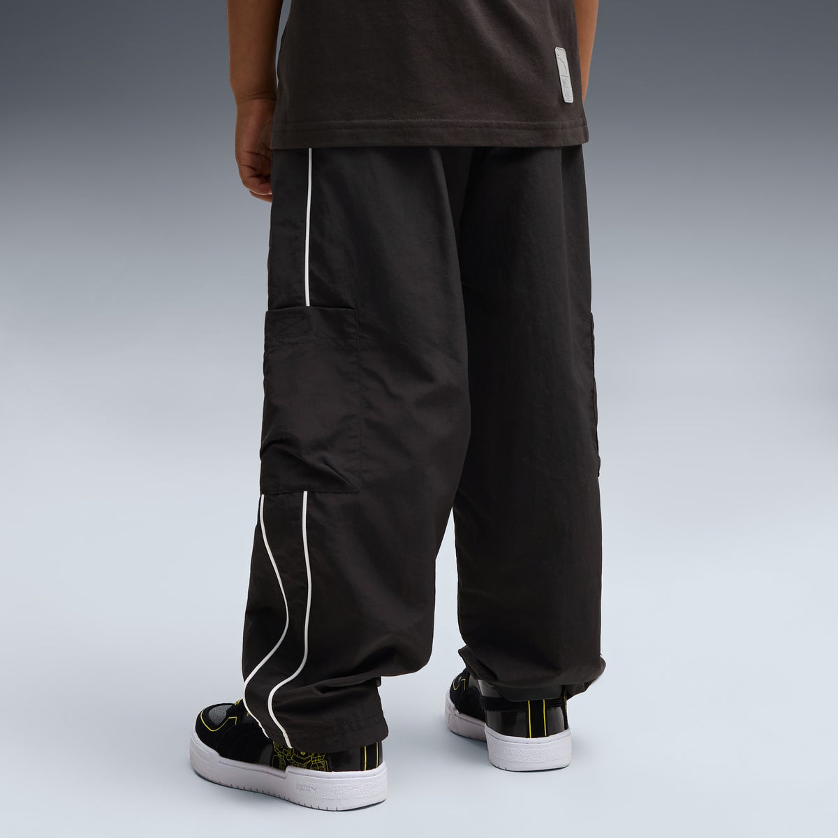 Pantalón cargo PUMA x TRANSFORMERS T7 para niños – PUMA BLACK – vista 2