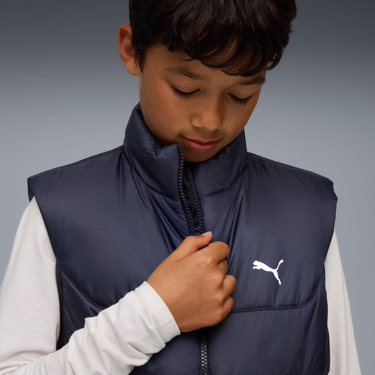 Chaleco acolchado juvenil ESS – NEW NAVY – vista 2