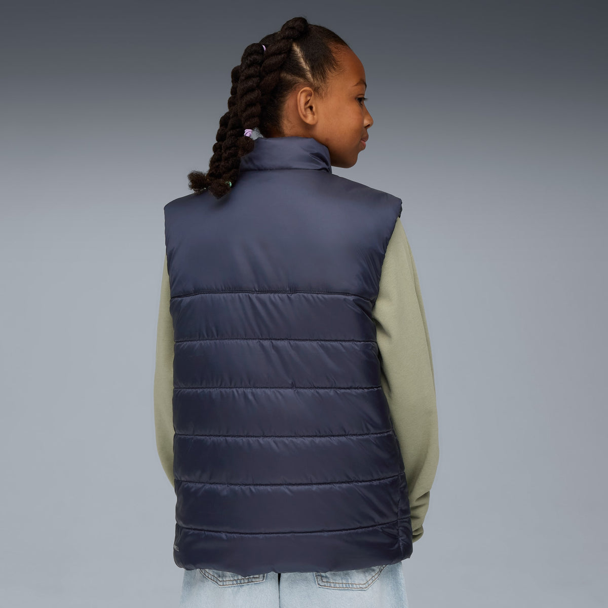 Chaleco acolchado juvenil ESS – NEW NAVY – vista 4
