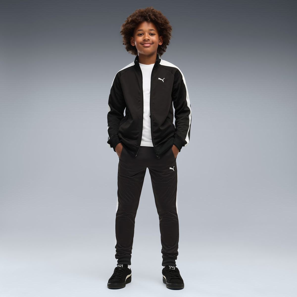 Chamarra T7 ALWAYS ON juvenil – PUMA BLACK – vista 3