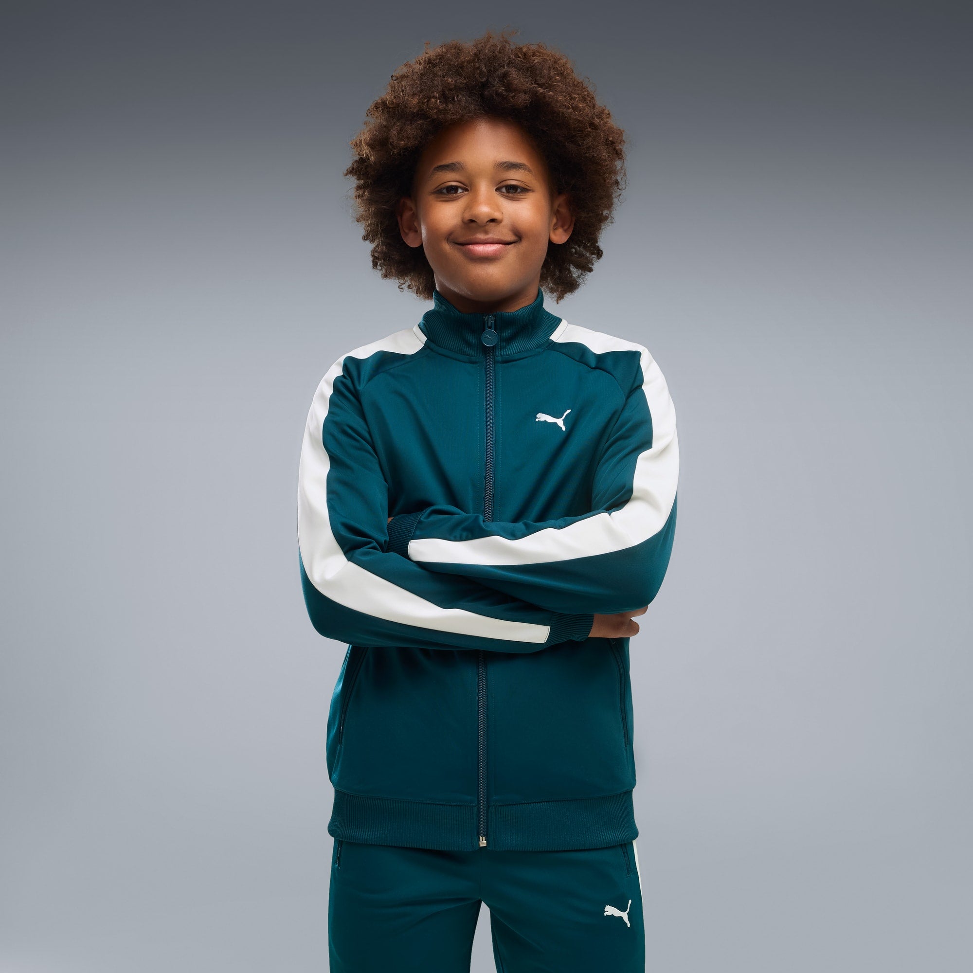 Chamarra T7 ALWAYS ON juvenil – Midnight Petrol – vista 1