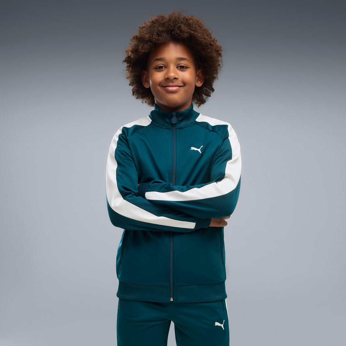 Chamarra T7 ALWAYS ON juvenil – Midnight Petrol – vista 1