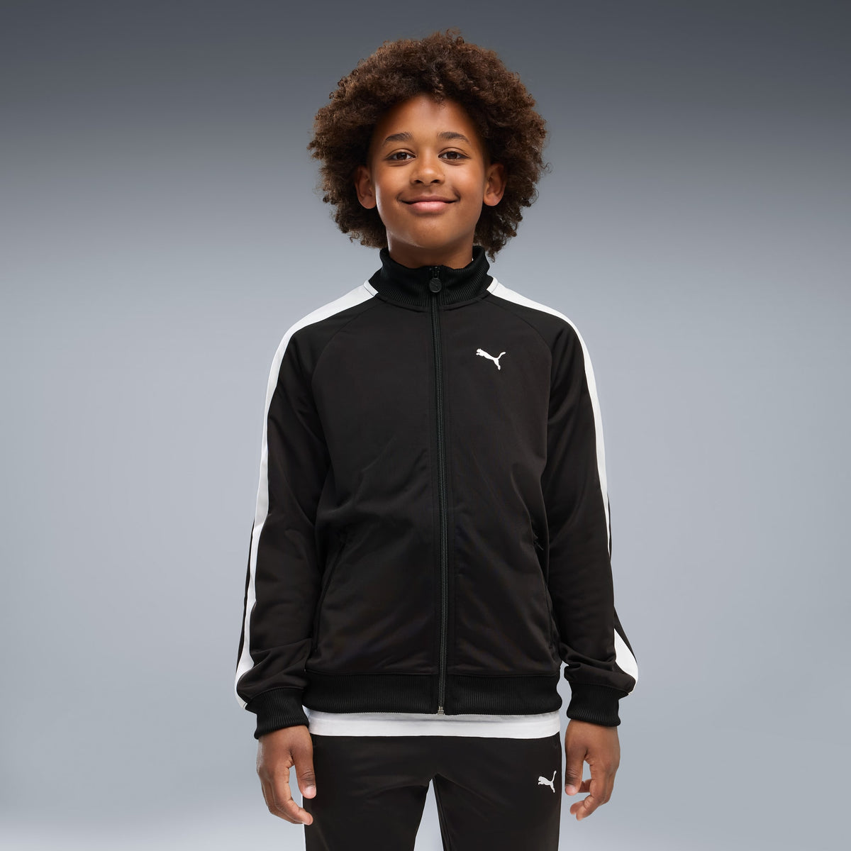 Chamarra T7 ALWAYS ON juvenil – PUMA BLACK – vista 1