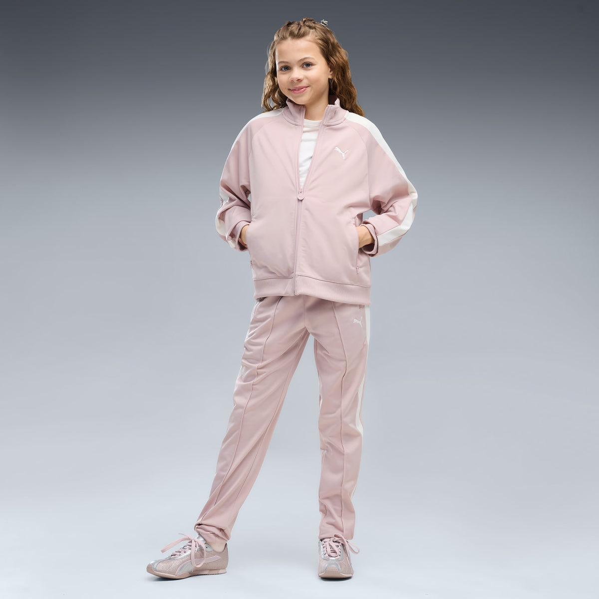 Chamarra T7 ALWAYS ON juvenil – Misty Pink – vista 3