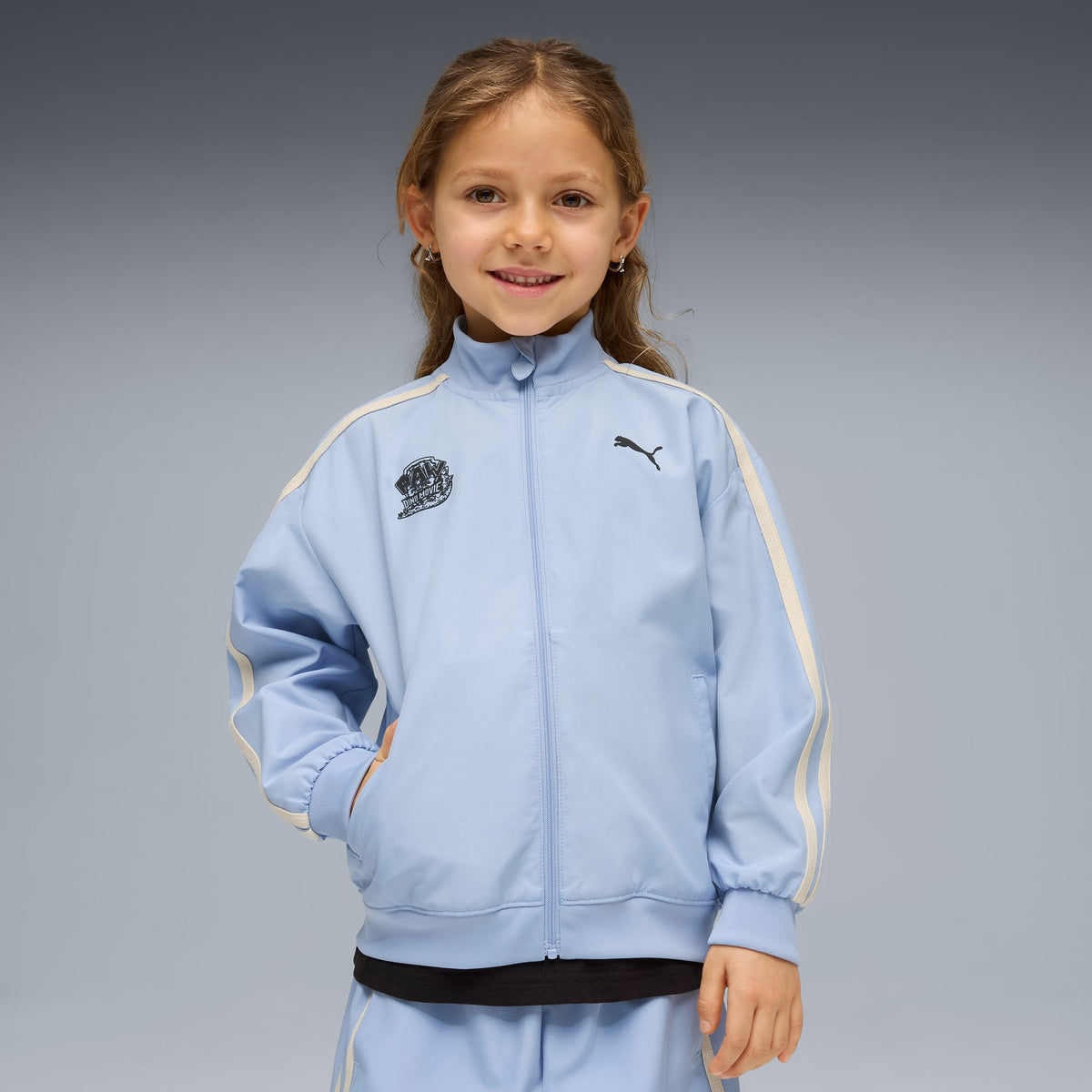 Chamarra T7 PUMA x PAW PATROL para niños – Snow Mountain Blue – vista 1