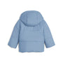 Chamarra acolchada con capucha Minicats para infantes – COOL BLUE – vista 2
