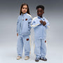 Chamarra holgada con cremallera para niños Imaginary Friend T7 – Chambray Blue – vista 3