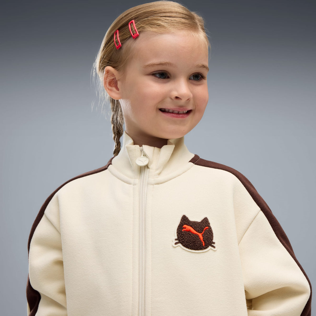 Chamarra holgada con cremallera para niños Imaginary Friend T7 – ALPINE SNOW – vista 2