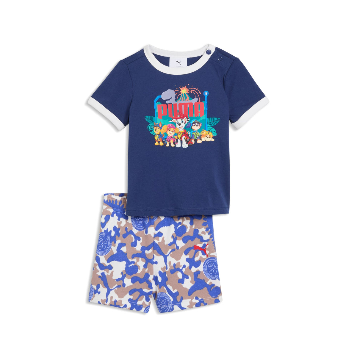 Conjunto con shorts PUMA x PAW PATROL Minicats para bebés – Blue Jewel – vista 1