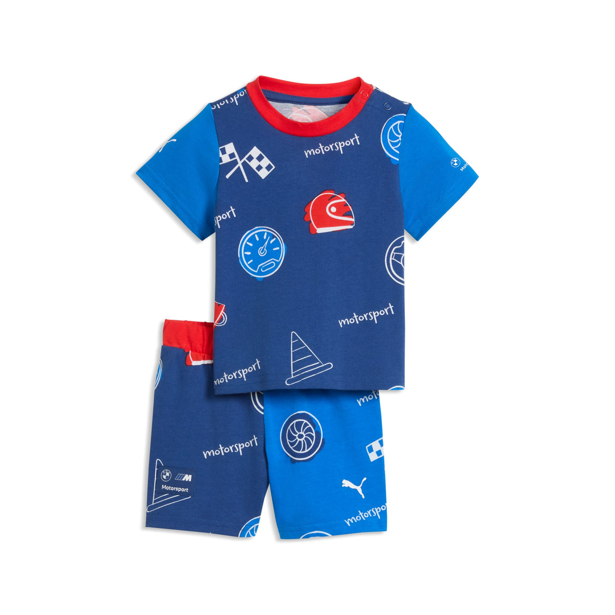 Conjunto de dos piezas para infantes BMW M Motorsport – Pro Blue-M Color AOP – vista 1