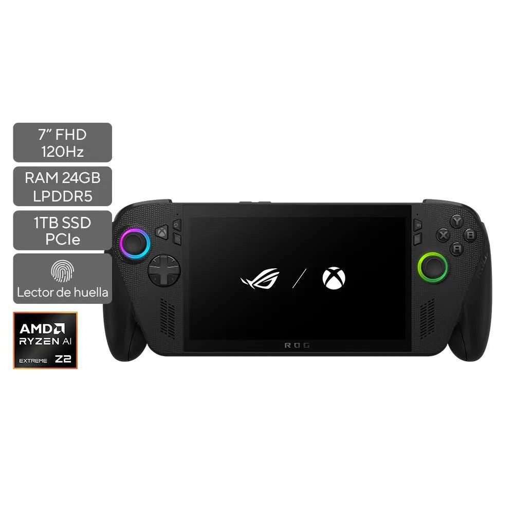 Consola Portátil ASUS ROG Xbox Ally X AMD AI Z2 Extreme 24GB RAM 1 TB Negro