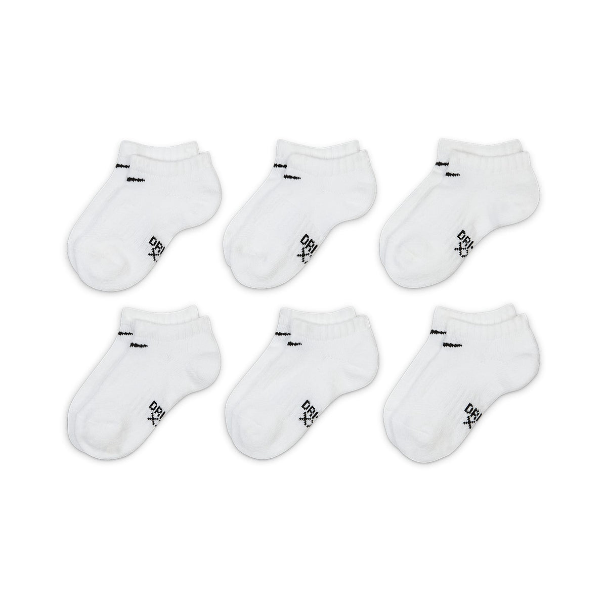 Calcetines invisibles para niños talla grande (6 pares) Nike Dri-FIT Performance Basics – Blanco – vista 2
