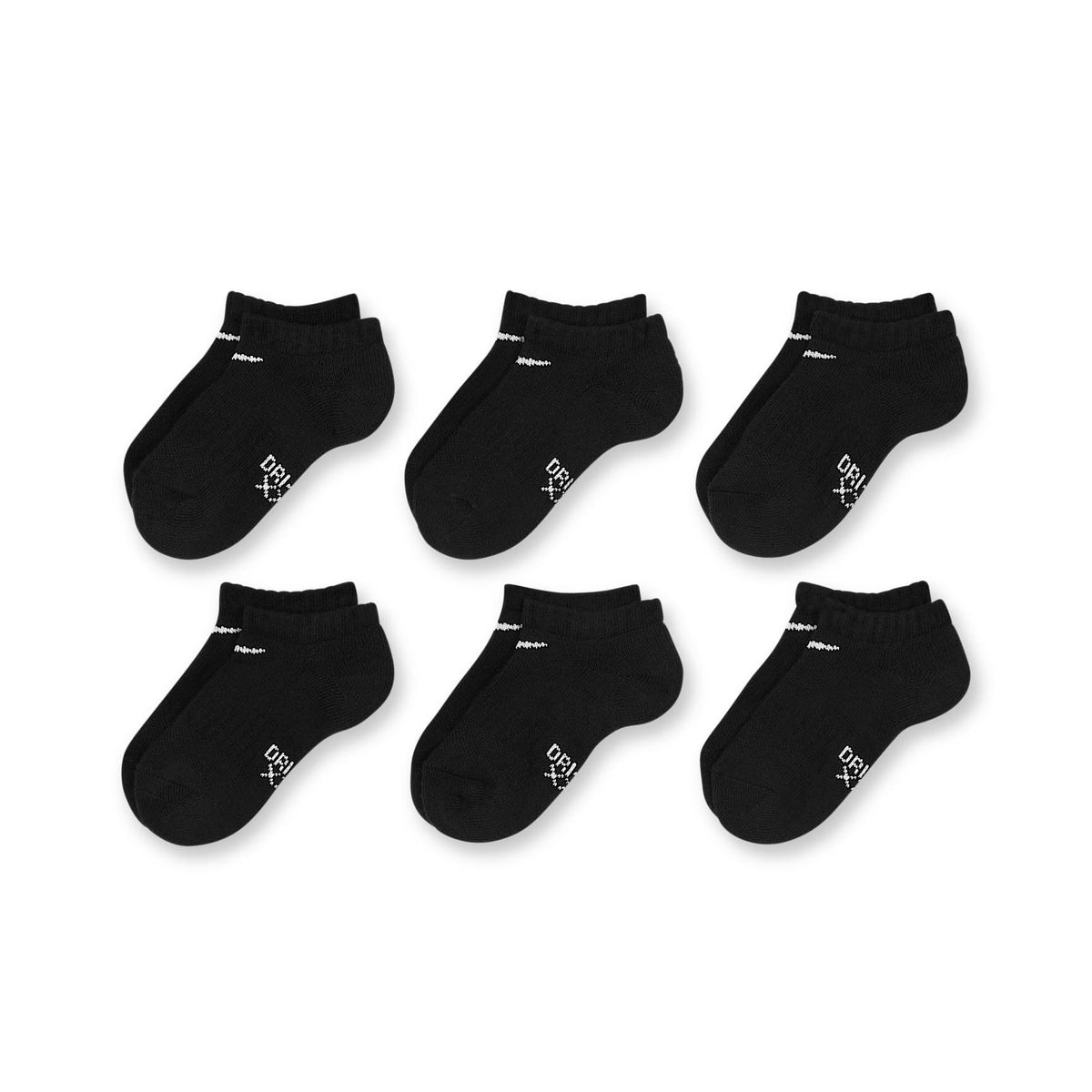 Calcetines invisibles para niños talla grande (6 pares) Nike Dri-FIT Performance Basics – Negro – vista 2
