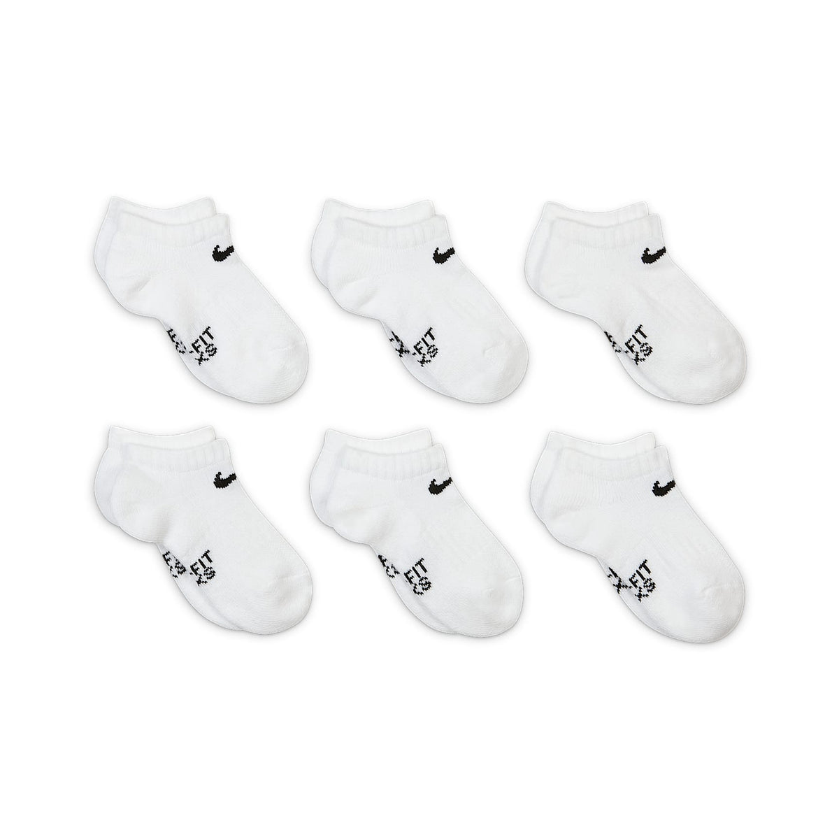 Calcetines invisibles para niños talla grande (6 pares) Nike Dri-FIT Performance Basics – Blanco – vista 3