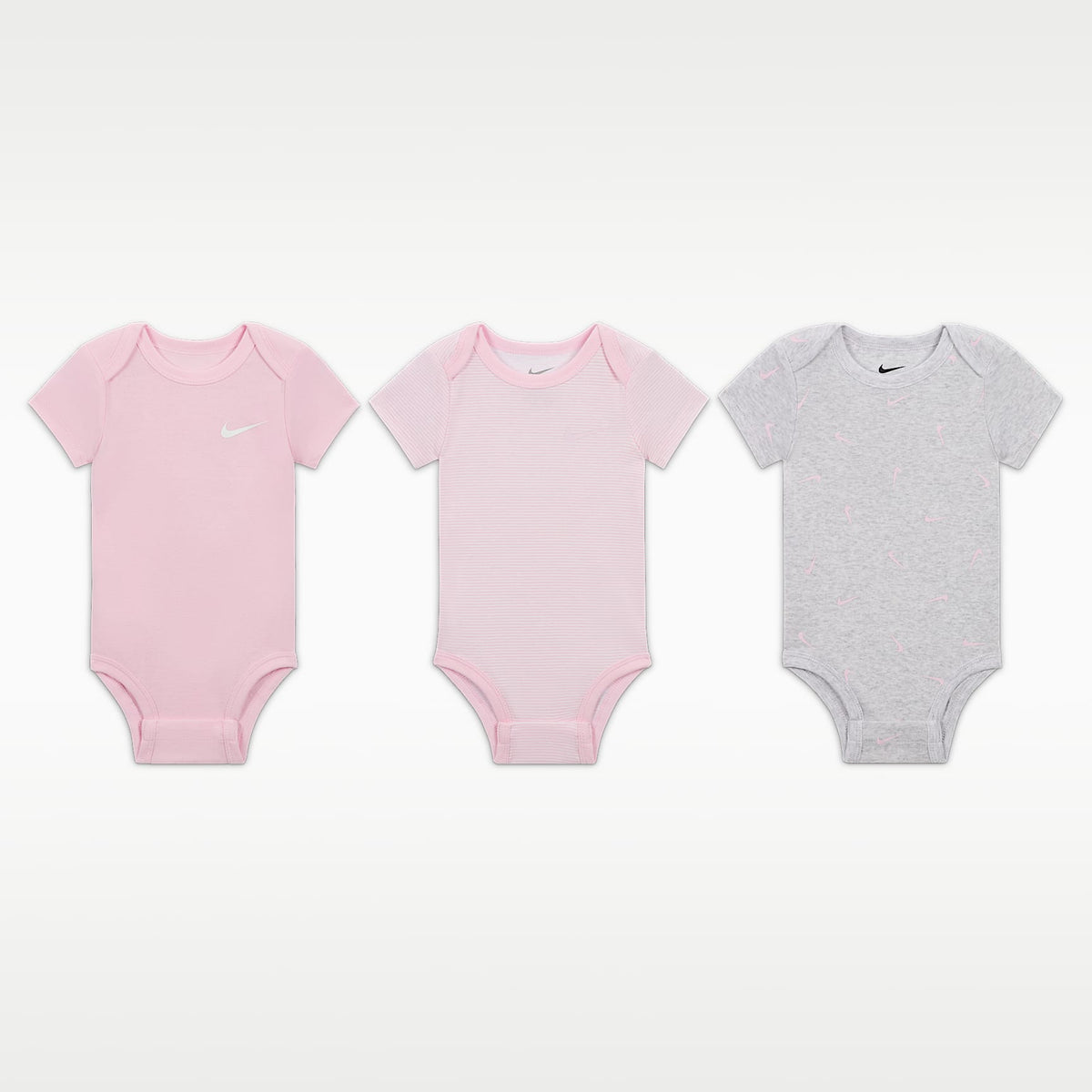 Conjunto de body para bebé (0 a 9 meses) (3 piezas) Nike Baby Essentials – Abedul jaspeado/Abedul jaspeado – vista 1