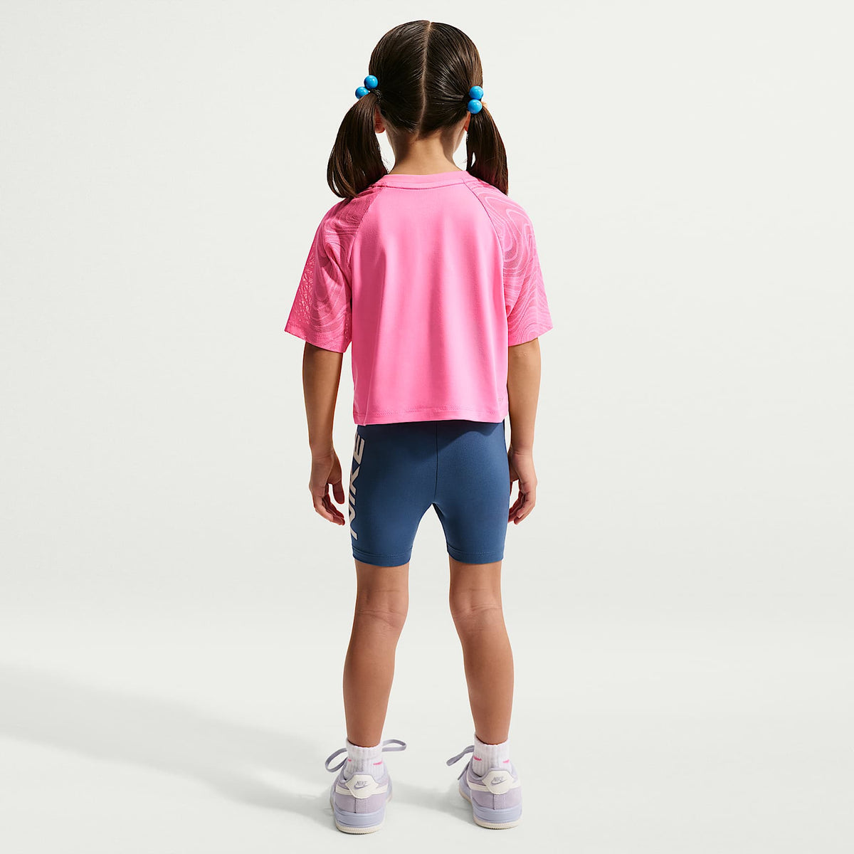 Conjunto de 2 piezas de shorts de ciclismo infantil Dri-FIT Easy Breezy Nike – Azul marino místico – vista 7