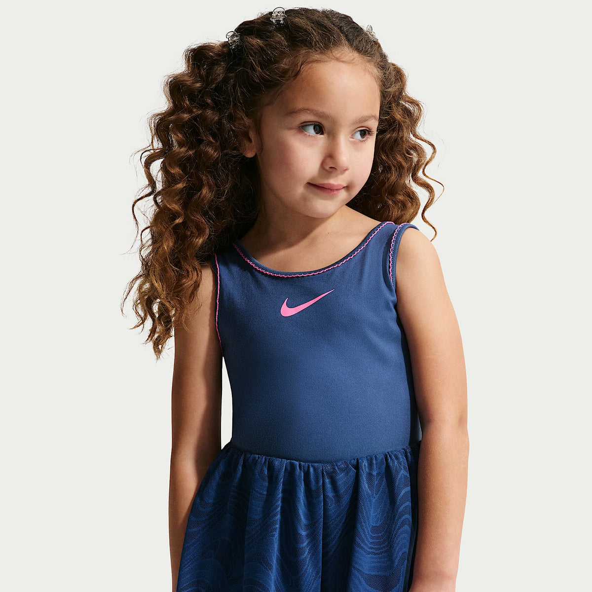 Enterito runsie Dri-FIT Easy Breezy para niños talla pequeña Nike – Azul marino místico – vista 2
