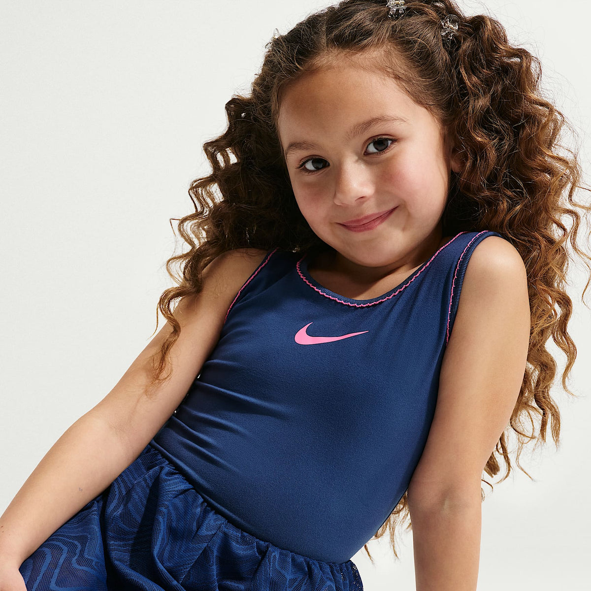 Enterito runsie Dri-FIT Easy Breezy para niños talla pequeña Nike – Azul marino místico – vista 4