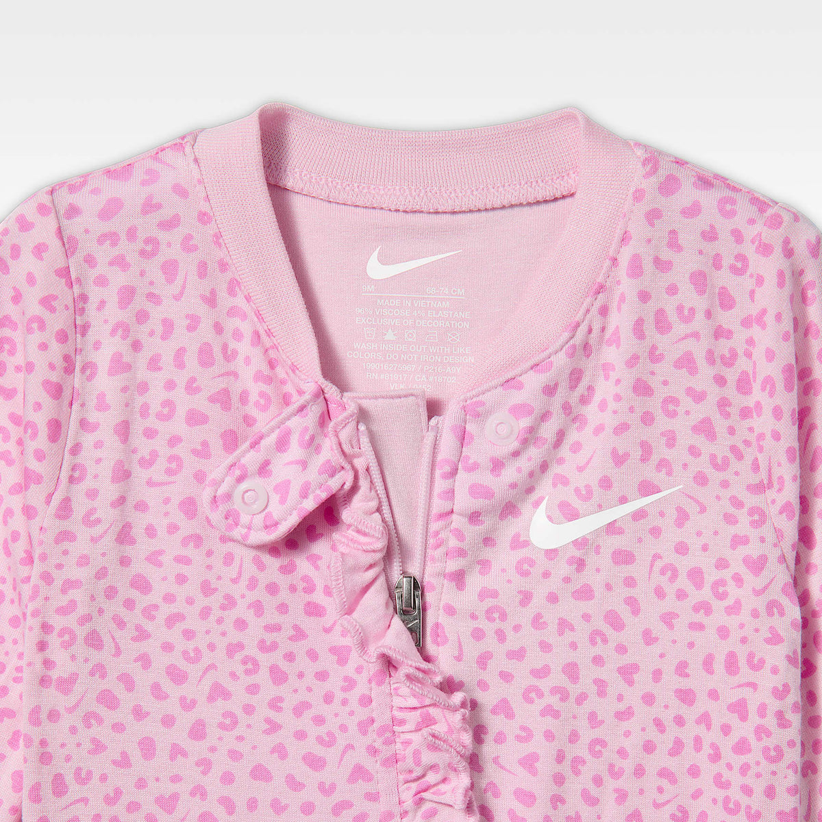 Mono estampado para bebé (0 a 9 meses) Nike Baby Essentials – Espuma rosa – vista 3