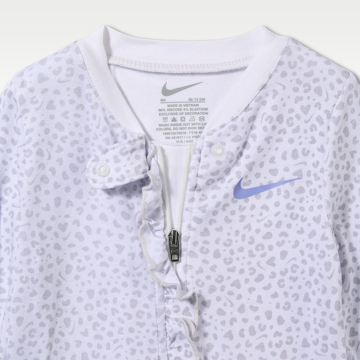 Mono estampado para bebé (0 a 9 meses) Nike Baby Essentials – Gris humo claro – vista 3