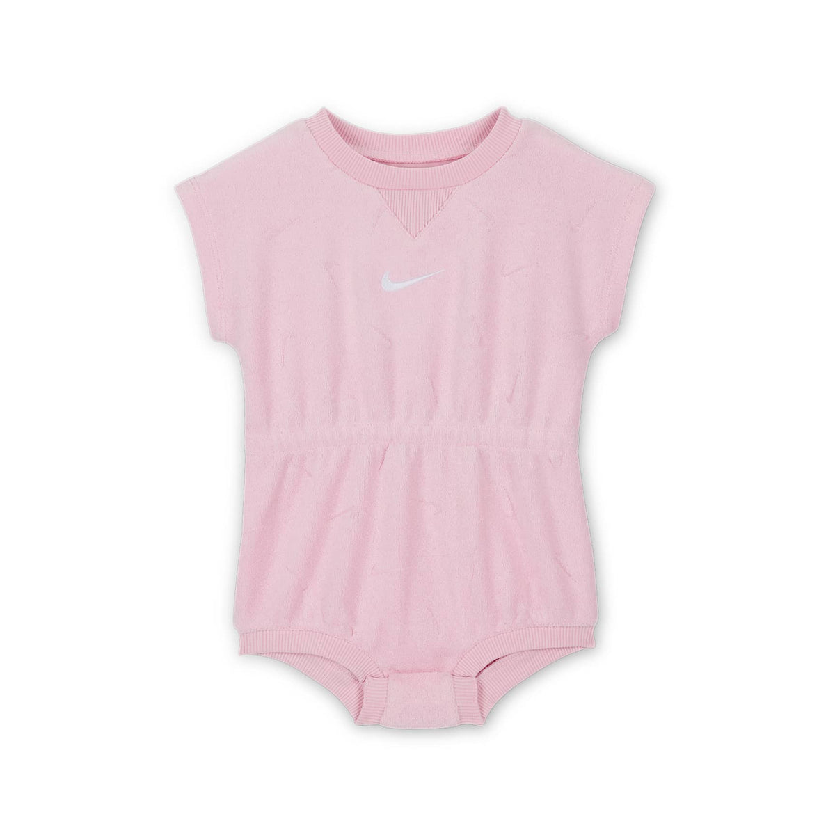 Enterito de felpa tipo toalla jacquard para bebé Nike Essentials – Espuma rosa – vista 1