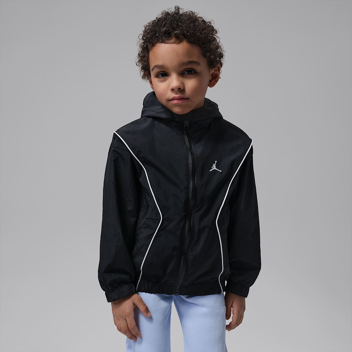 Chamarra Draft Essential para niños talla pequeña Jordan – Negro – vista 1