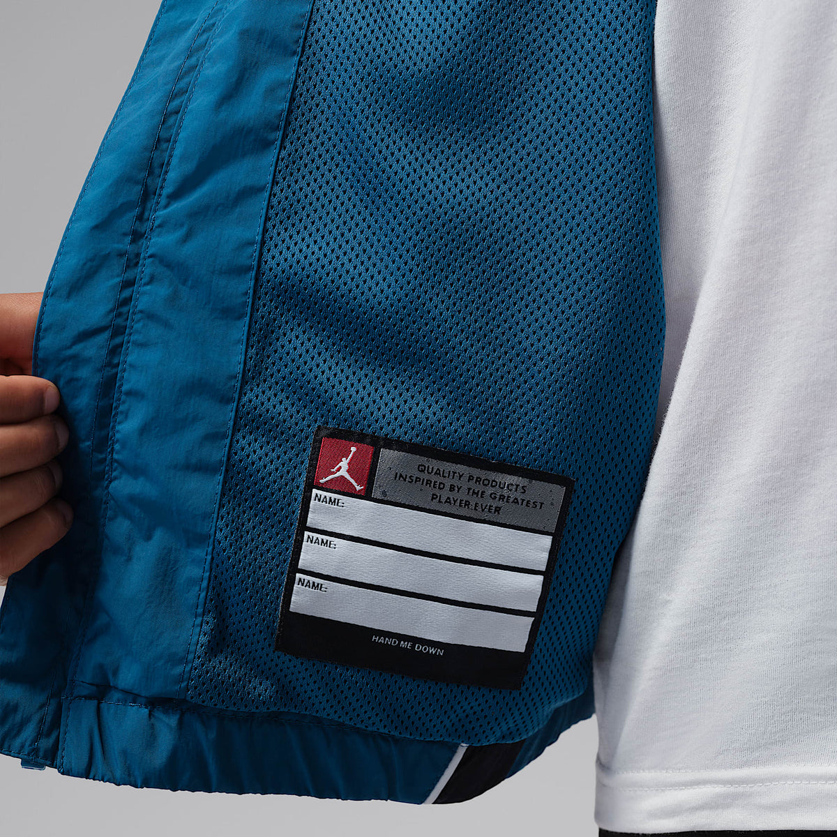 Chamarra Draft Essential para niños talla grande Jordan – Azul genuino – vista 7