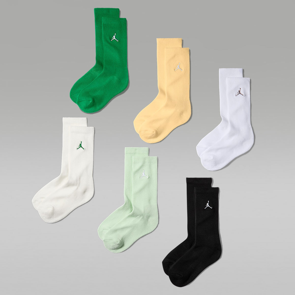 Calcetas para niños (6 pares) Jordan Everyday Essentials – Verde suerte – vista 1