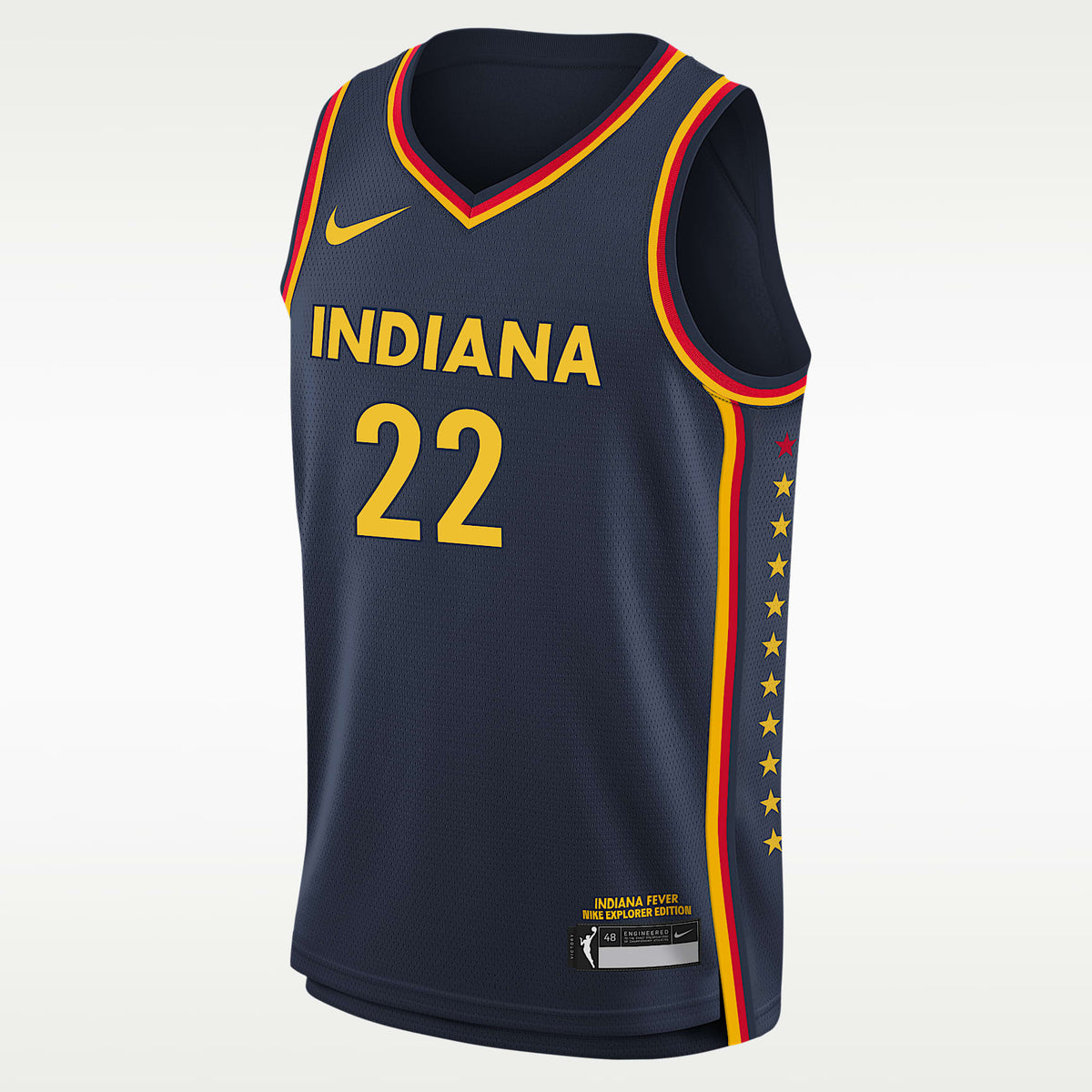 Jersey Nike WNBA Victory para niños talla grande Caitlin Clark Indiana Fever Explorer Edition – Azul marino universitario – vista 1