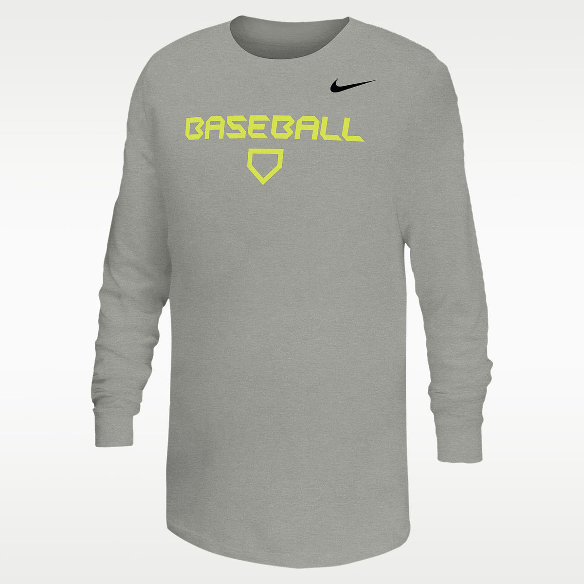 Playera de béisbol Dri-FIT para niños talla grande Nike Legend – Gris oscuro jaspeado – vista 1