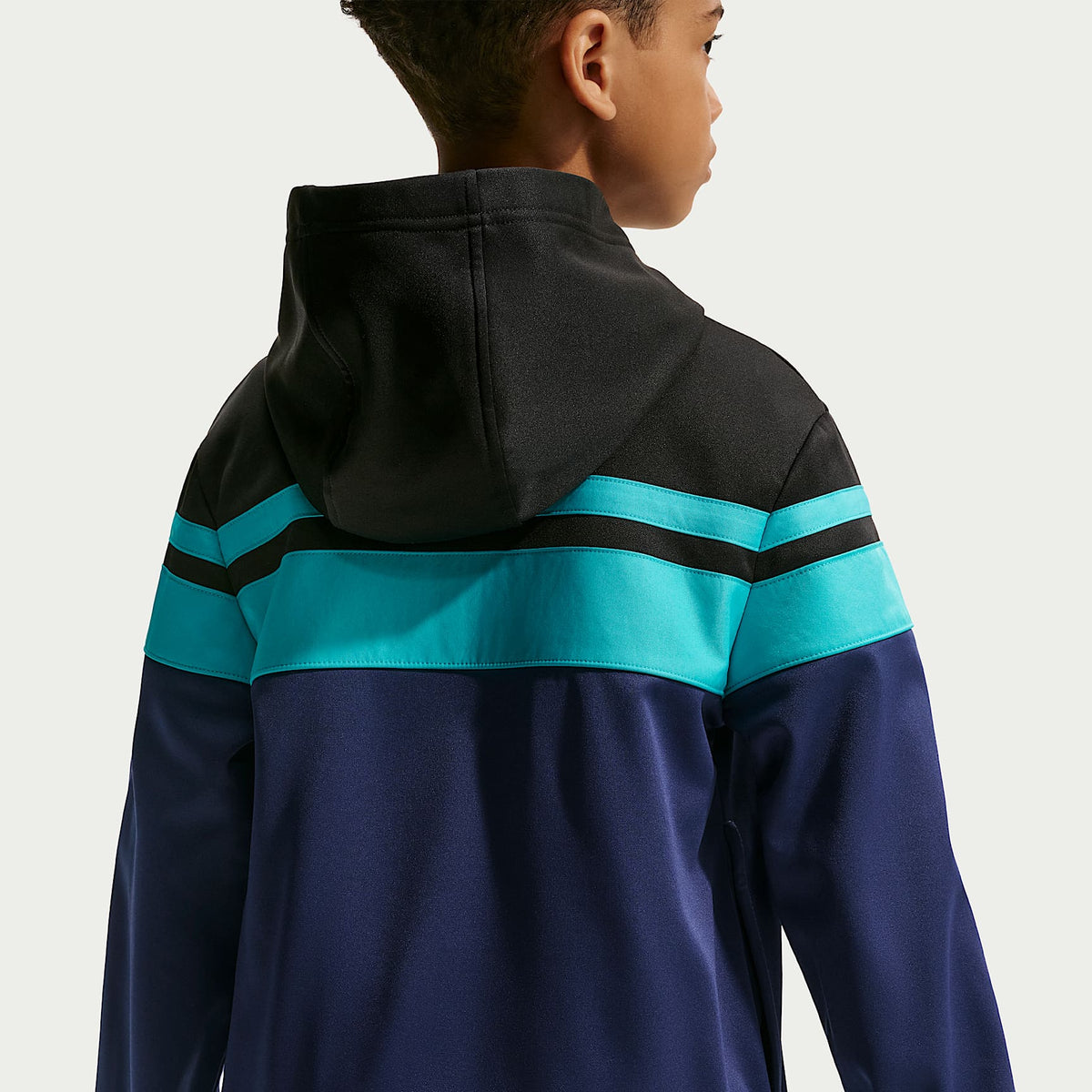 Conjunto deportivo de futbol con gorro Nike Dri-FIT para niños talla grande FC Barcelona Third – Negro/Azul fiel/Cactus empolvado/Oro universitario – vista 3