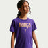 Playera de futbol Kobe para niños talla grande FC Barcelona visitante – Morado campo – vista 1