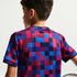 Playera de fútbol Nike Dri-FIT para antes del partido para niños talla grande FC Barcelona – Rojo noble/Rojo noble/Azul oscuro/Amarillo mineral – vista 5