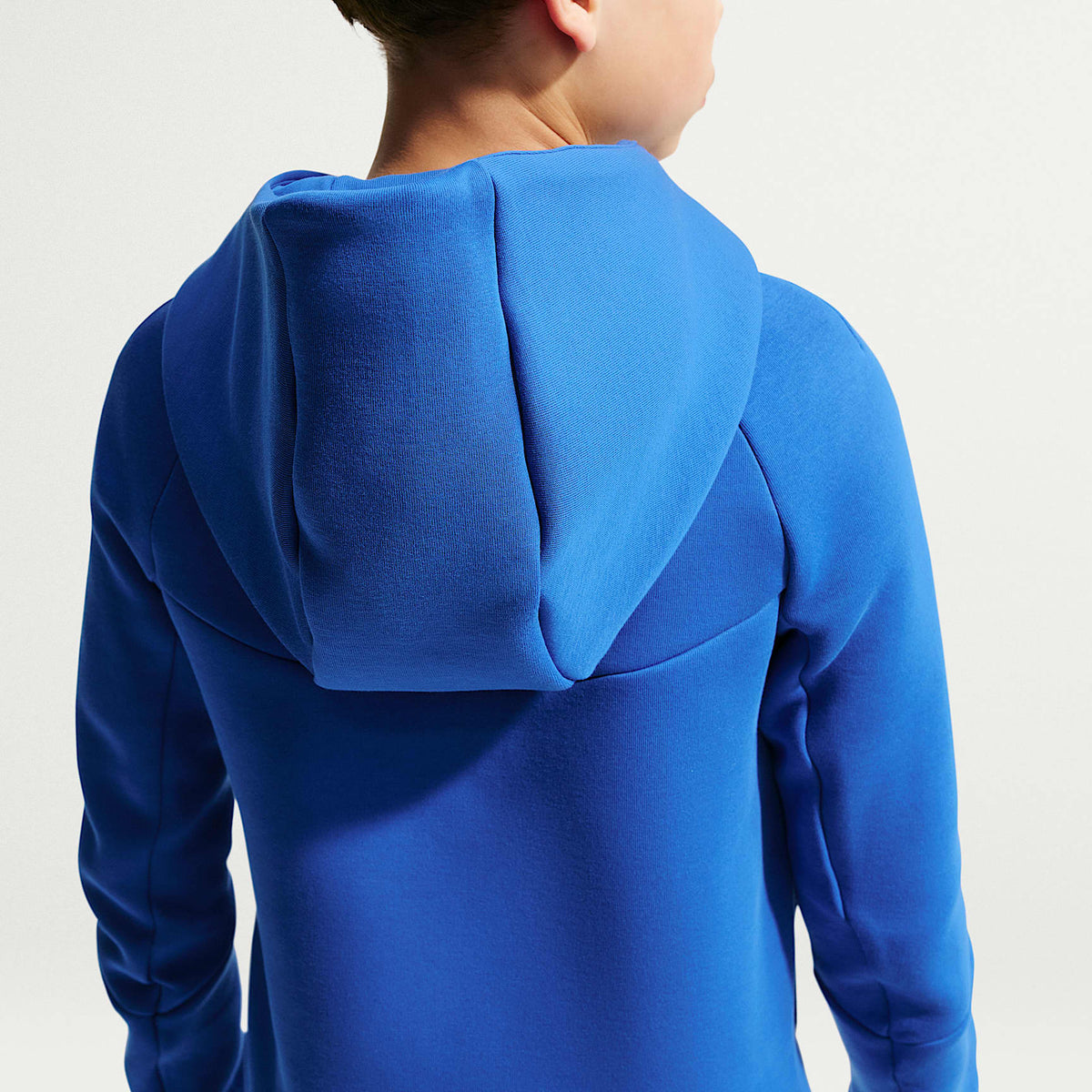 Sudadera con gorro de fútbol Nike de cierre completo para niños talla grande Francia Tech Fleece – Royal juego/Cobre metálico – vista 2